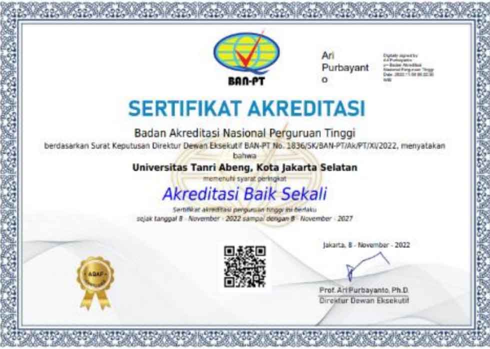 akreditasi-universitas-tanri-abeng akreditasi-universitas-tanri-abeng