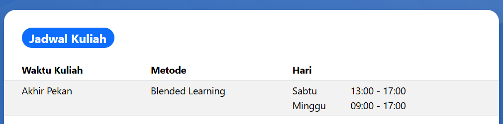 jadwal kuliah karyawan undaris semarang